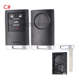 For Cadillac 2+1/3+1/4+1/5+1 buttons smart remote key blank