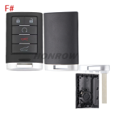 For GTL High quality Cadillac 2+1/3+1/4+1/5+1 buttons smart remote key blank enhanced version without logo