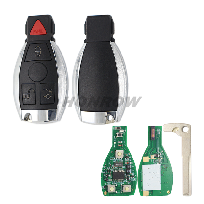 For Be BE Type Nec Processor 3+1 button remote  key with 433MHZ