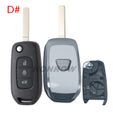 For Renault 3 button monified Key shell,please choose the key blade