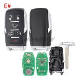 For RAM 2+1/3+1/4+1/5+1 buttons smart key with PCF7939M / HITAG AES / 4A Chip 433MHz FCC:OHT-4882056