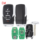 For RAM 2+1/3+1/4+1/5+1 buttons smart key with PCF7939M / HITAG AES / 4A Chip 433MHz FCC:OHT-4882056