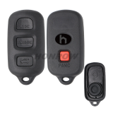 For Toyota 3+1 button remote key blank