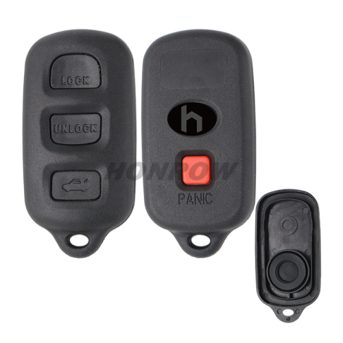 For Toyota 3+1 button remote key blank