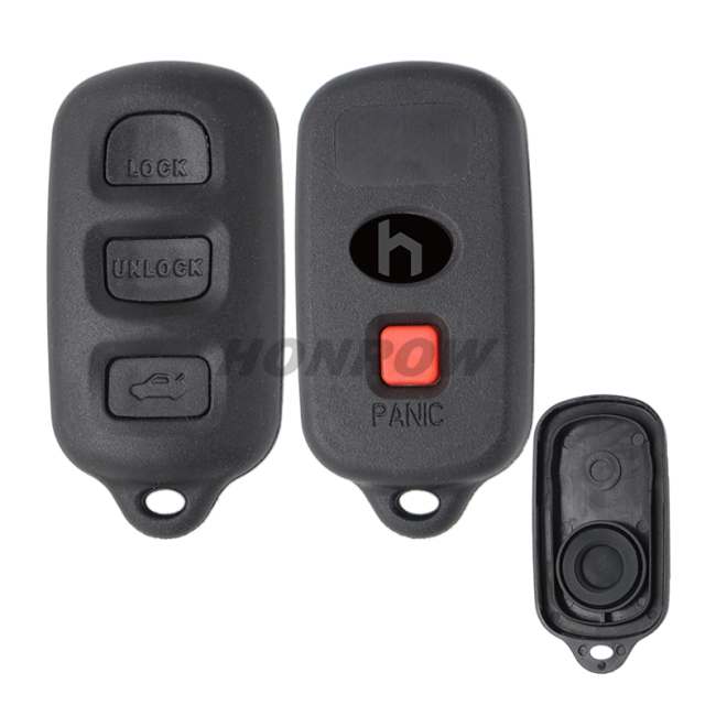 For Toyota 3+1 button remote key blank