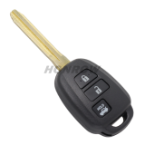 For Toyota 3 button remote key blank without logo