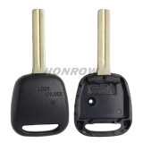 For Toyota 2 button remote key blank with TOY48 blade (with light hole)