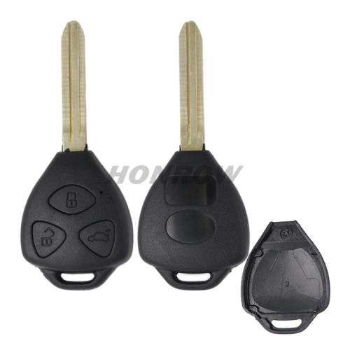 For Toyota 3 button remote key blank 