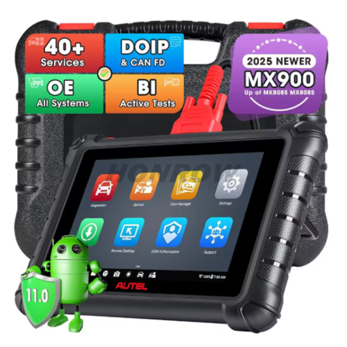 Autel MaxiCheck MX900 OBD2 Scanner, Autos Diagnostic Scan Tool for Cars, DoIP CAN FD,40+Reset Services,Upgraded of MK808S 
