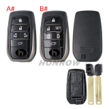 For Toyota 5/6 button remote key blank