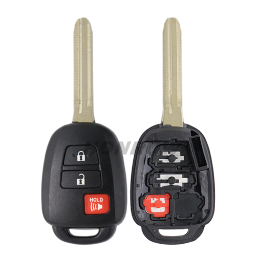 For Toyota 2/2+1/3/3+1 button remote key blank without logo