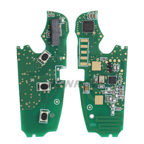 For Audi 3 button remote key with 868MHz 8E Electronic Chip 4F0837220R 4F0837220D
