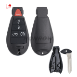 For Chrysler 2+1/3+1/4+1/5+1/6+1 button remote key blank，please choose which you need
