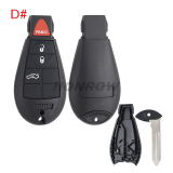 For Chrysler 2+1/3+1/4+1/5+1/6+1 button remote key blank，please choose which you need