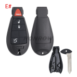 For Chrysler 2+1/3+1/4+1/5+1/6+1 button remote key blank，please choose which you need