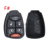 For Chrysler 2/2+1/3/3+1/4+1/5+1 Button remote key pad