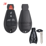 For Chrysler 2+1/3+1/4+1/5+1/6+1 button remote key blank，please choose which you need