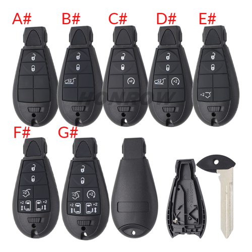 For Chrysler 2+1/3+1/4+1/5+1/6+1 button key pad，please choose which you need