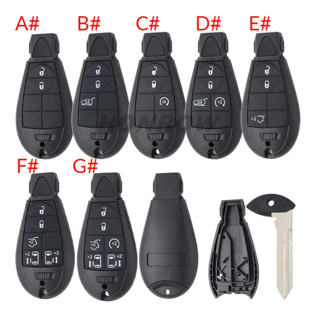 For Chrysler 2+1/3+1/4+1/5+1/6+1 button key pad，please choose which you need