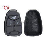 For Chrysler 2/2+1/3/3+1/4+1/5+1 Button remote key pad