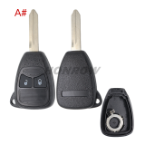 For Chrysler 2/2+1/3/3+1/4+1/5+1 buttons key blank