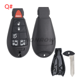 For Chrysler 2+1/3+1/4+1/5+1/6+1 button remote key blank，please choose which you need