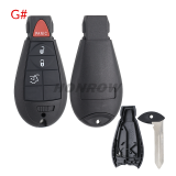 For Chrysler 2+1/3+1/4+1/5+1/6+1 button remote key blank，please choose which you need