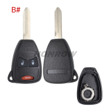 For Chrysler 2/2+1/3/3+1/4+1/5+1 buttons key blank