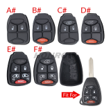 For Chrysler 2/2+1/3/3+1/4+1/5+1 Button remote key pad