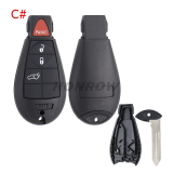 For Chrysler 2+1/3+1/4+1/5+1/6+1 button remote key blank，please choose which you need