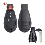 For Chrysler 2+1/3+1/4+1/5+1/6+1 button remote key blank，please choose which you need