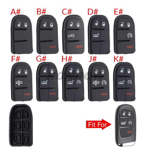 For Chrysler 2/2+1/3/3+1/4/4+1 button remote key pad