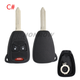 For High Quality GTL Chrysler 2/3/2+1/3+1/4+1/5+1 button remote key shell Stronger enhanced Version