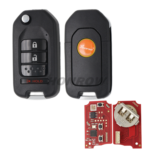 Xhorse XKHO22EN Wire Remote Key Honda Flip 2+1 Buttons