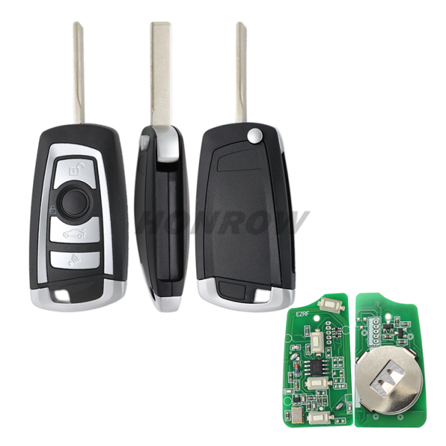 For BMW EWS system 4 button remote key with HU92 blade 315mhz