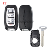 For Chrysler 2+1/4+1/5+1/6+1 button smart remote key shell
