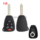 For High Quality GTL Chrysler 2/3/2+1/3+1/4+1/5+1 button remote key shell Stronger enhanced Version