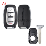 For Chrysler 2+1/4+1/5+1/6+1 button smart remote key shell
