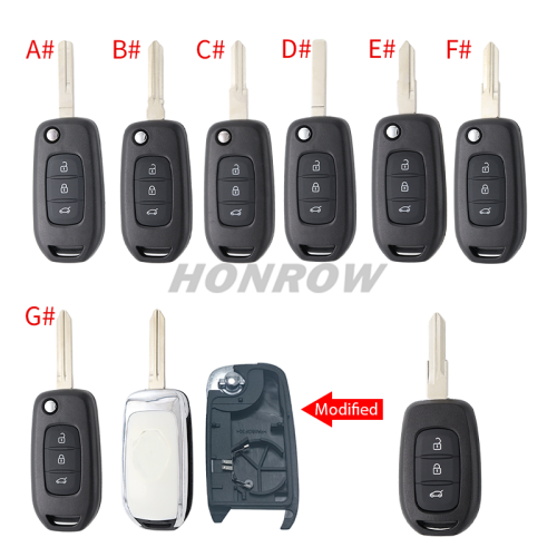 For Renault 3 button monified Key shell,please choose the key blade