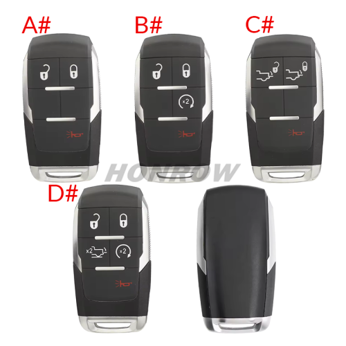 For Chrysler 2+1/3+1/4+1 button smart remote key shell