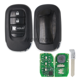 For Honda 3 button Smart Remote Car key with 433MHZ 4A Chip  FCC ID : KR5TP-4