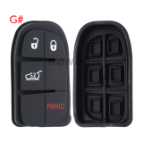 For Chrysler 2/2+1/3/3+1/4/4+1 button remote key pad