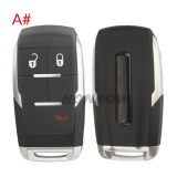 Copy For Chrysler 2+1/3+1/4+1 button smart remote key shell (with logo slot)