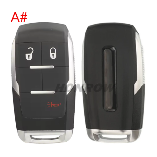 Copy For Chrysler 2+1/3+1/4+1 button smart remote key shell (with logo slot)