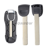 For Porsche modified 3 button remote key blank with emmergency key blade