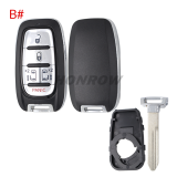 For Chrysler 2+1/4+1/4/5+1/6+1 button smart remote key shell