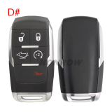 For Chrysler 2+1/3+1/4+1 button smart remote key shell