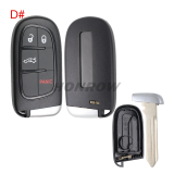 For Chrysler 2/2+1/3/3+1/4/4+1 button remote key shell