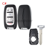 For Chrysler 2+1/4+1/5+1/6+1 button smart remote key shell