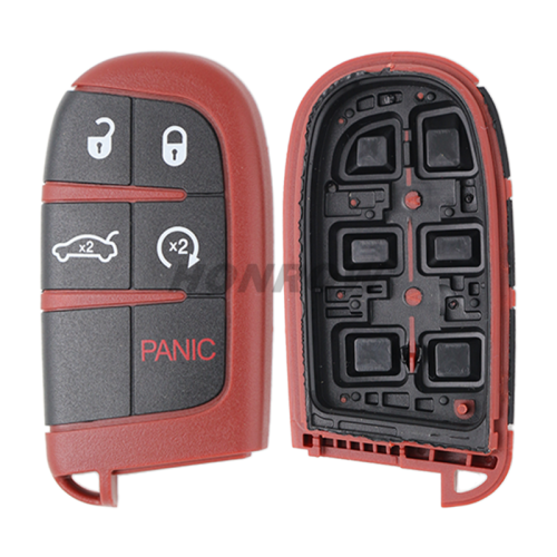 For Chrysler 4+1 button flip remote key shell